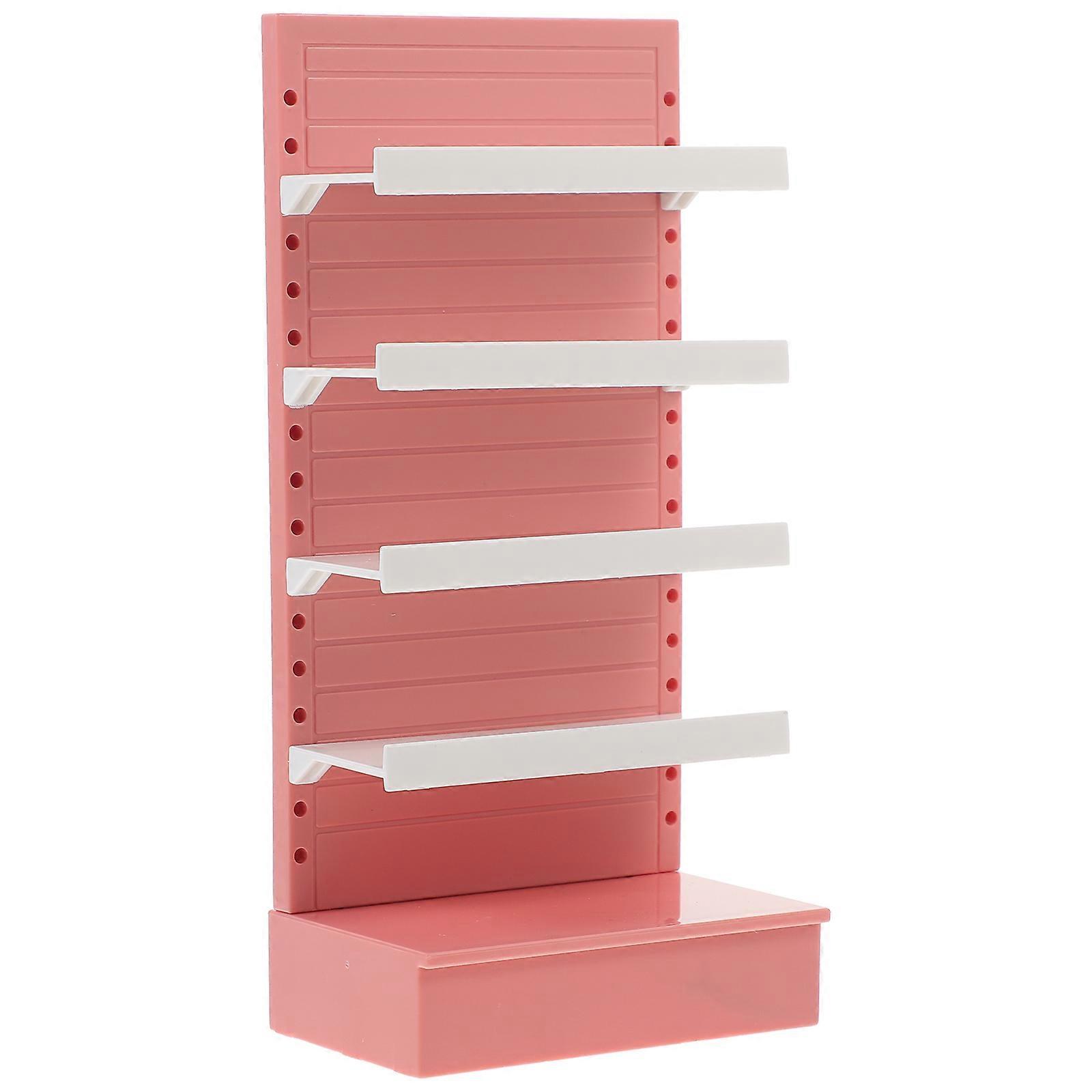 Dollhouse Miniature Rack Model Shelf Storage For Hobbyists Suitable For Miniature Layout Or Application 16.80X8.00X5.00CM 4Pcs