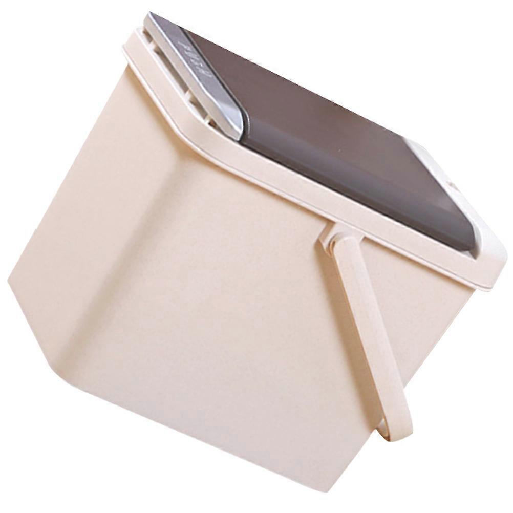 Tea Residue Filter Bucket for Storage Use 2Pcs Beige Storage Holder