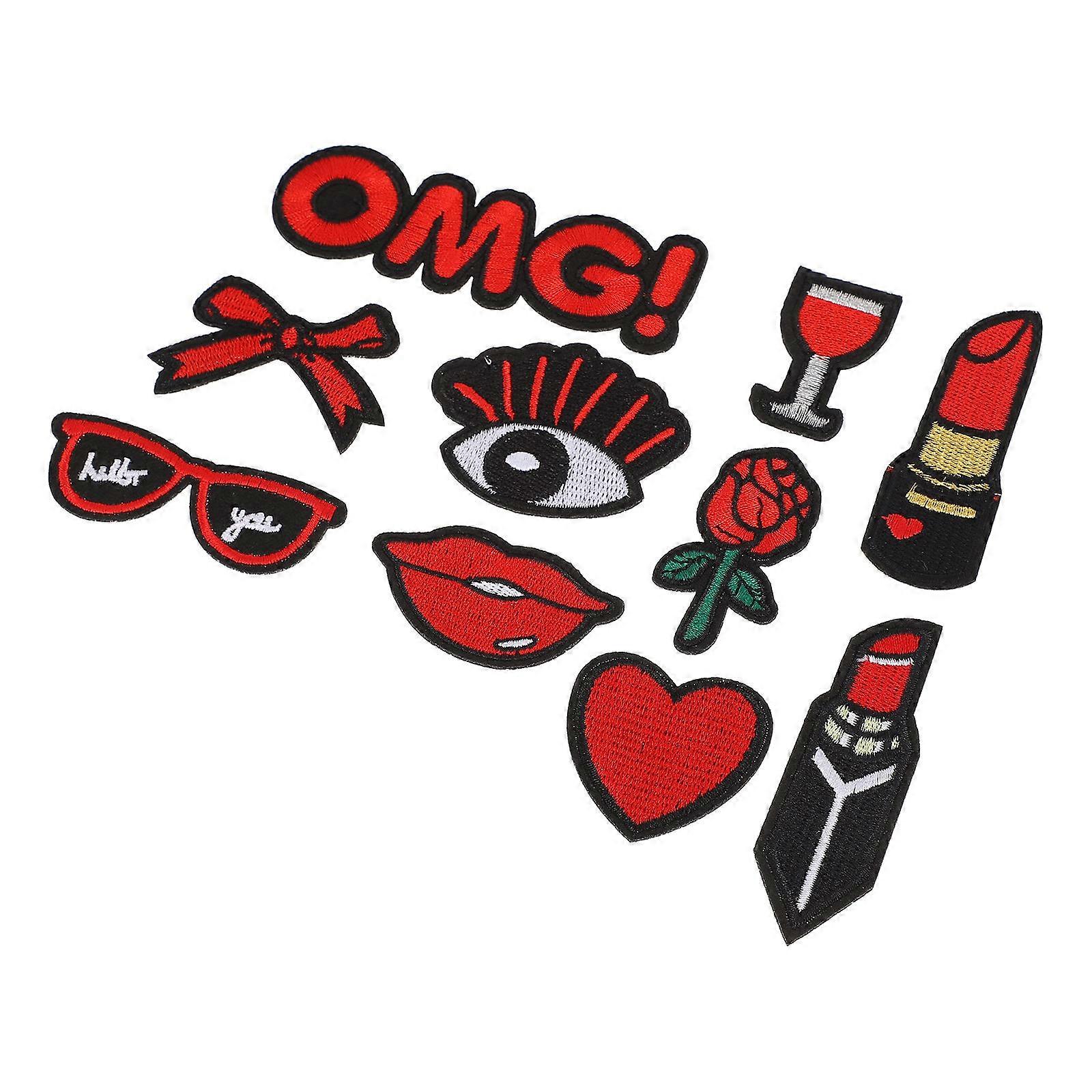 DIY Clothing Patch Sticker Creative Clothing Patch for Clothes 10Pcs Assorted Color