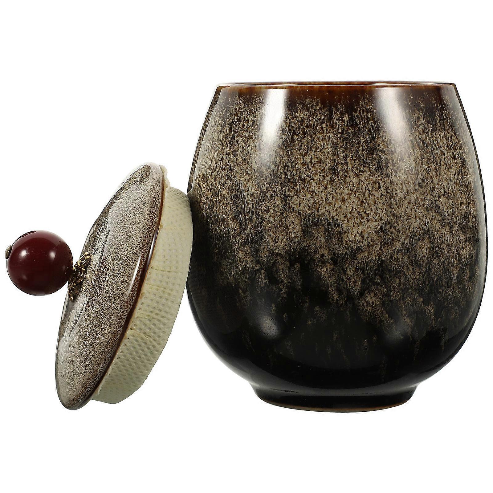 Ceramic Storage Holder Smooth Enamel General Users Supermarket Use Airtight 1Set