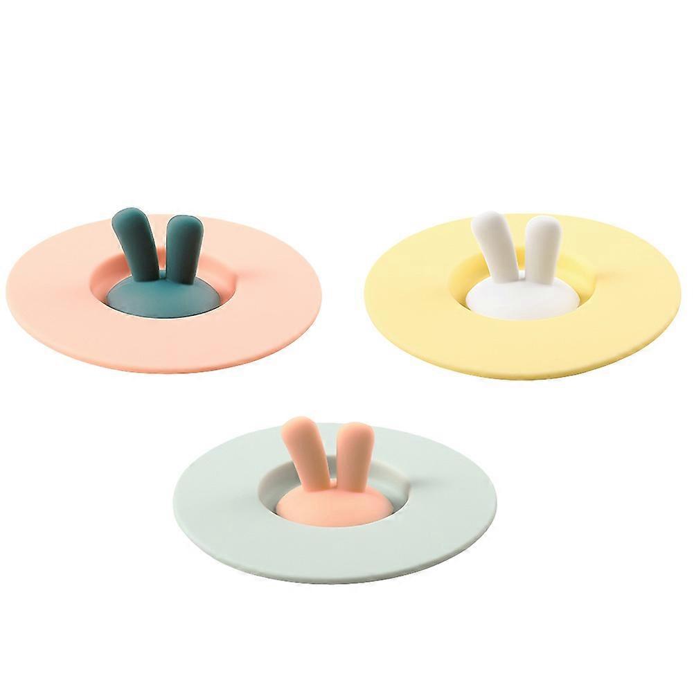 Mug Lid Silicone Leakproof for 9Pcs Cup Dustproof Cover Assorted Color