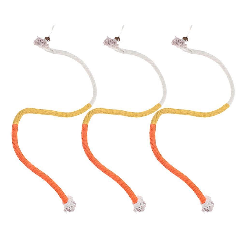 Interactive Cat Rope Toys Colorful Catnip Chewing Ropes For Hunting Instinct Stimulation 15 Pcs