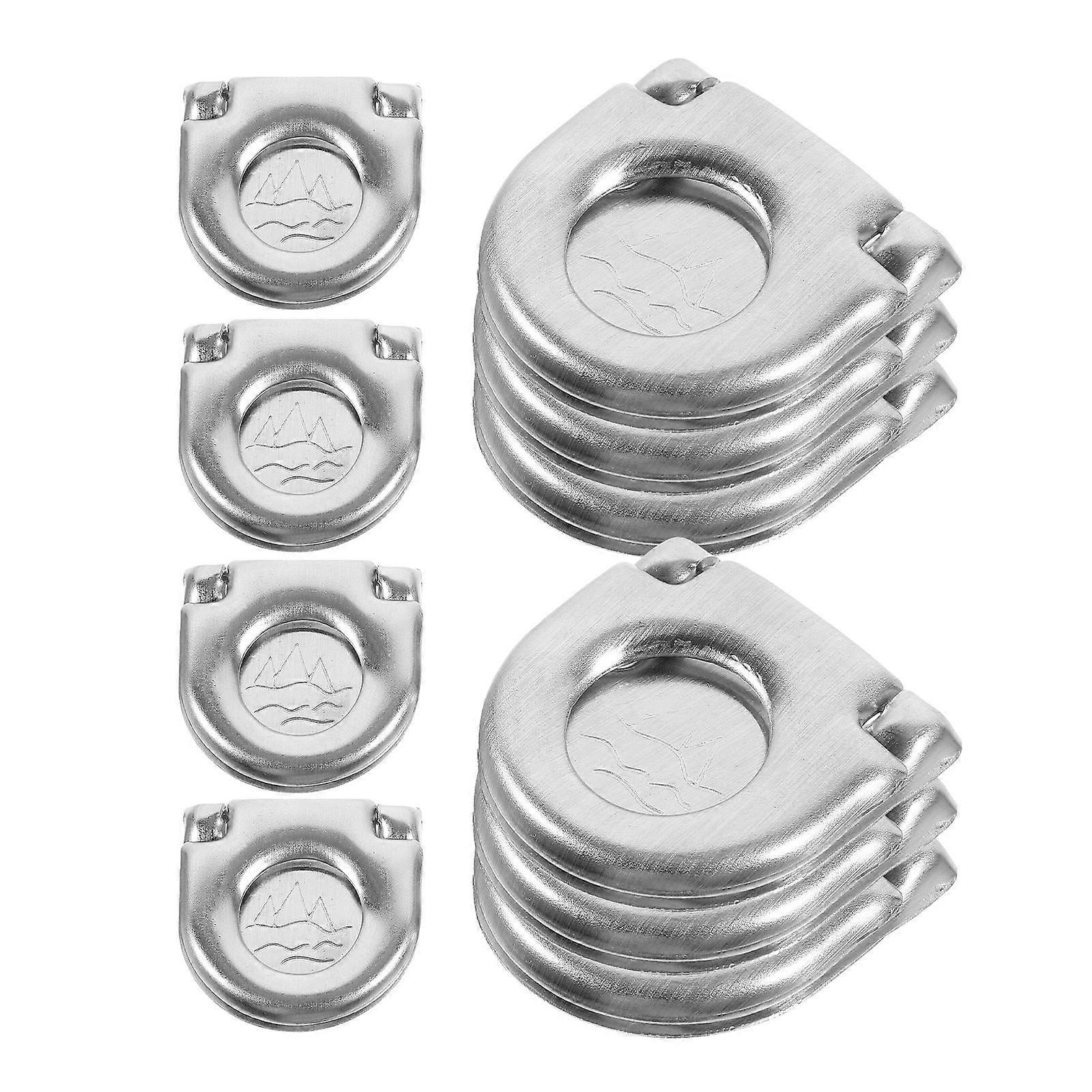 Silver Flush Pull Handle Pull Handle for 30Pcs Cabinet Door Use