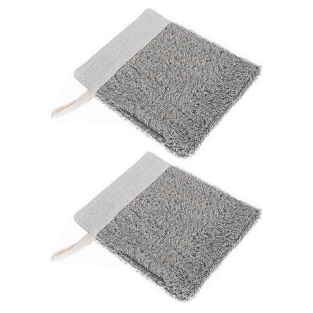 Mesh Soap Bag Linen Drawstring for Bathroom Hanging 4Pcs Set