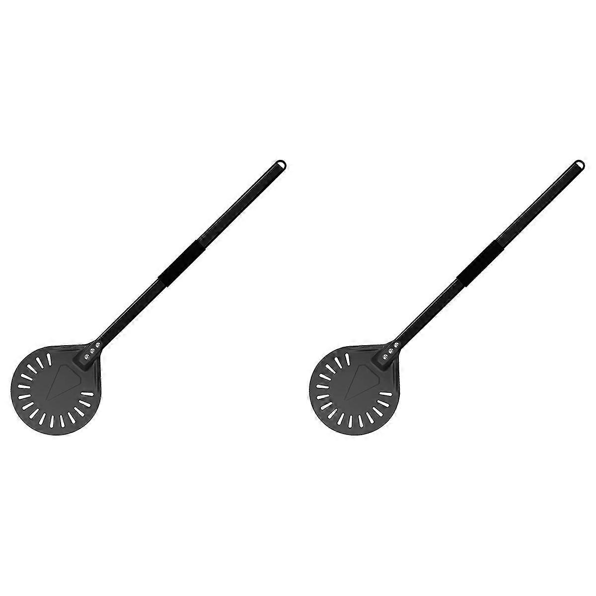 Metal Round Pizza Tool Aluminum Adjustable Pastry Removable Handle