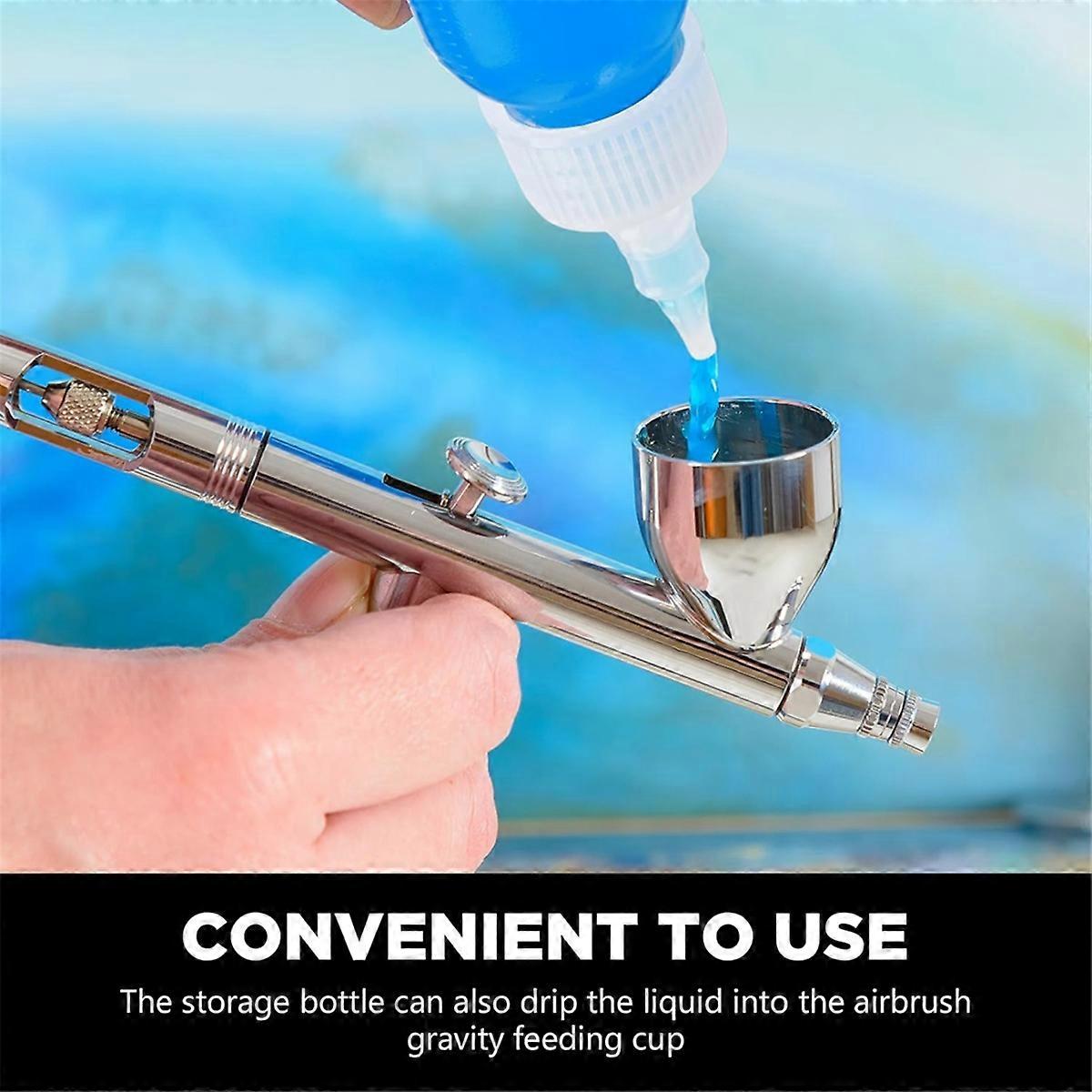 50Pcs Airbrush Paint Bottles 30ml Empty Airbrush Bottles Jars Paint