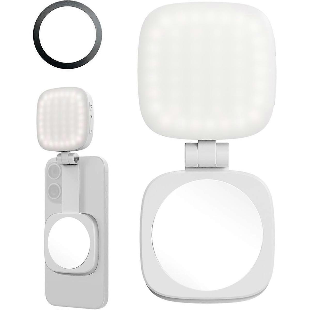 Magnetic Selfie Light for , Phone Light with A Mirror