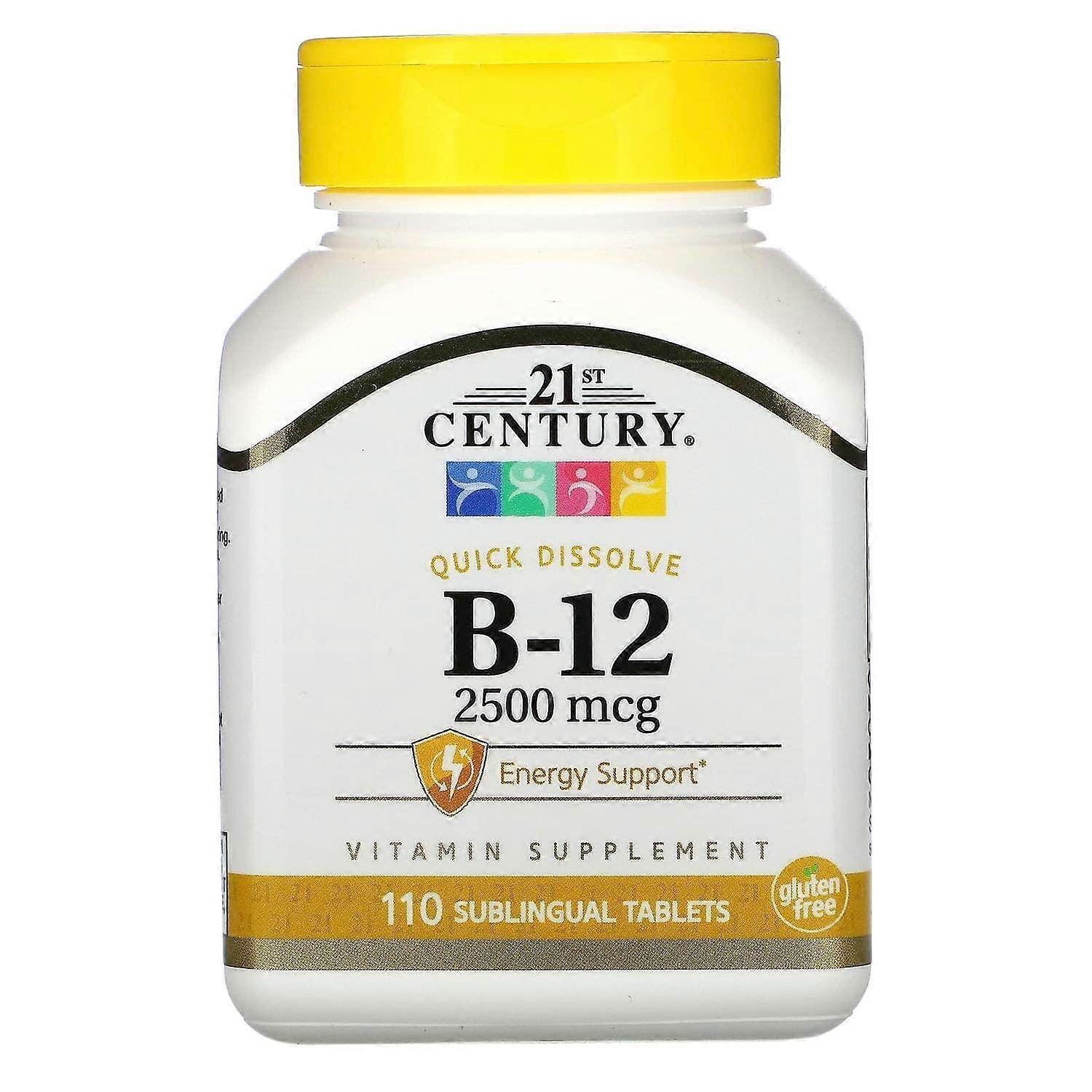 21st Century, B-12, 2,500 mcg, 110 Sublingual Tablets