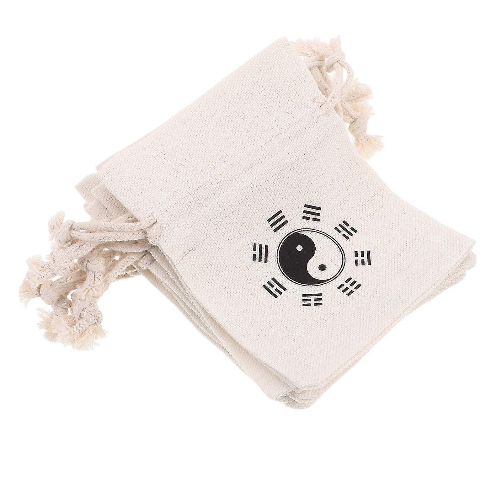 Jump Rope Bag Drawstring with Bagua Print for Storage 20Pcs