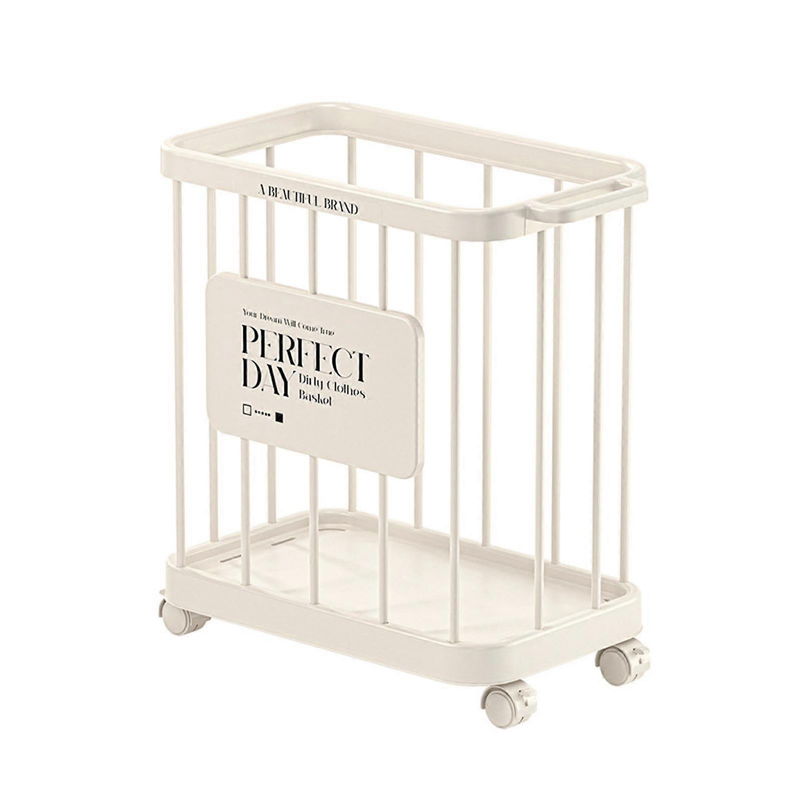 Laundry Basket with Wheels, Mobile Laundry Basket, Dirty Clothes Cart, For Laundry Room And Bedroom, Style B