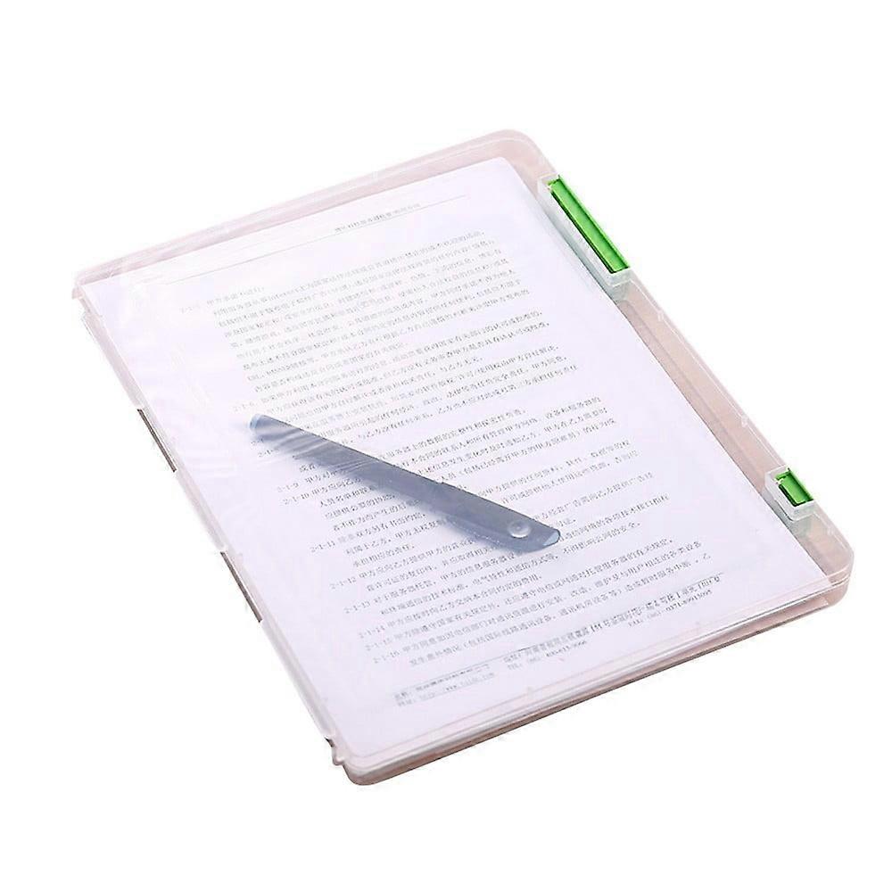 File Folders, Kaireo A4 Plastic Transparent Folder Storage Box, 2025 Planner