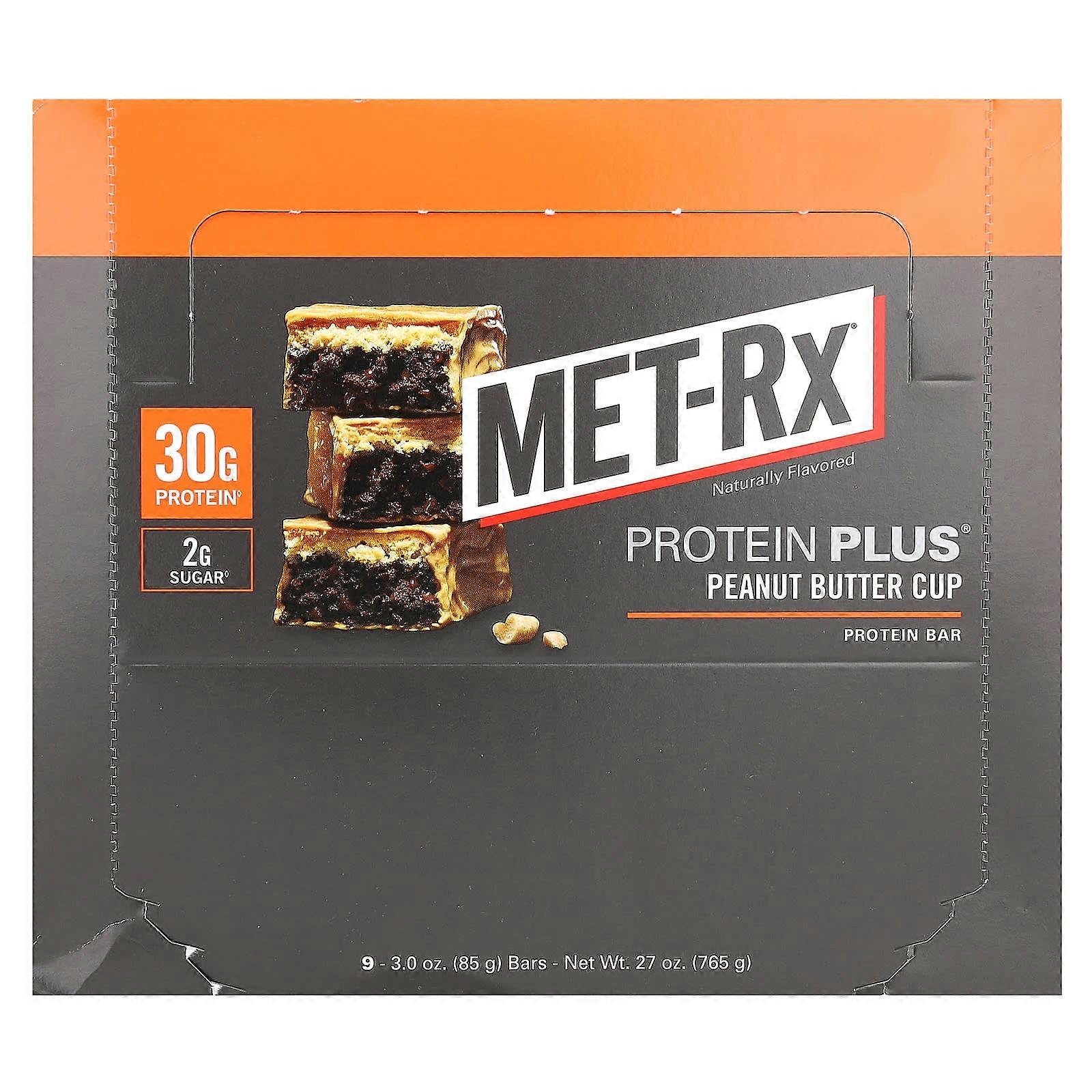 Protein Plus Bar, Peanut Butter Cup, 9 Bars, 3 oz (85 g) Each