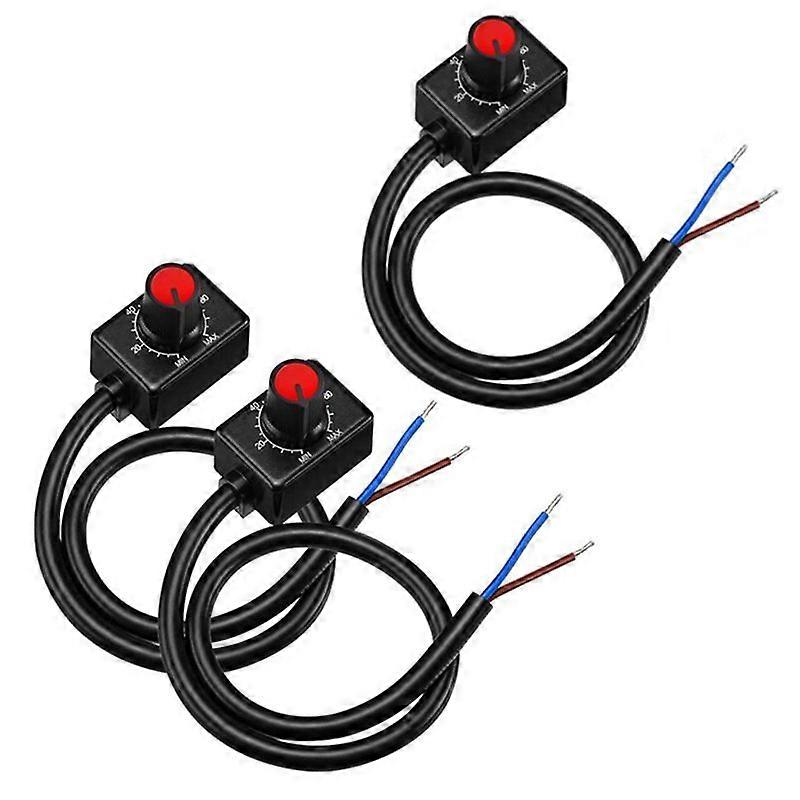 DC 0/1-10V Knob LED Dimmer, Low Voltage Passive Dimmer 3Pc