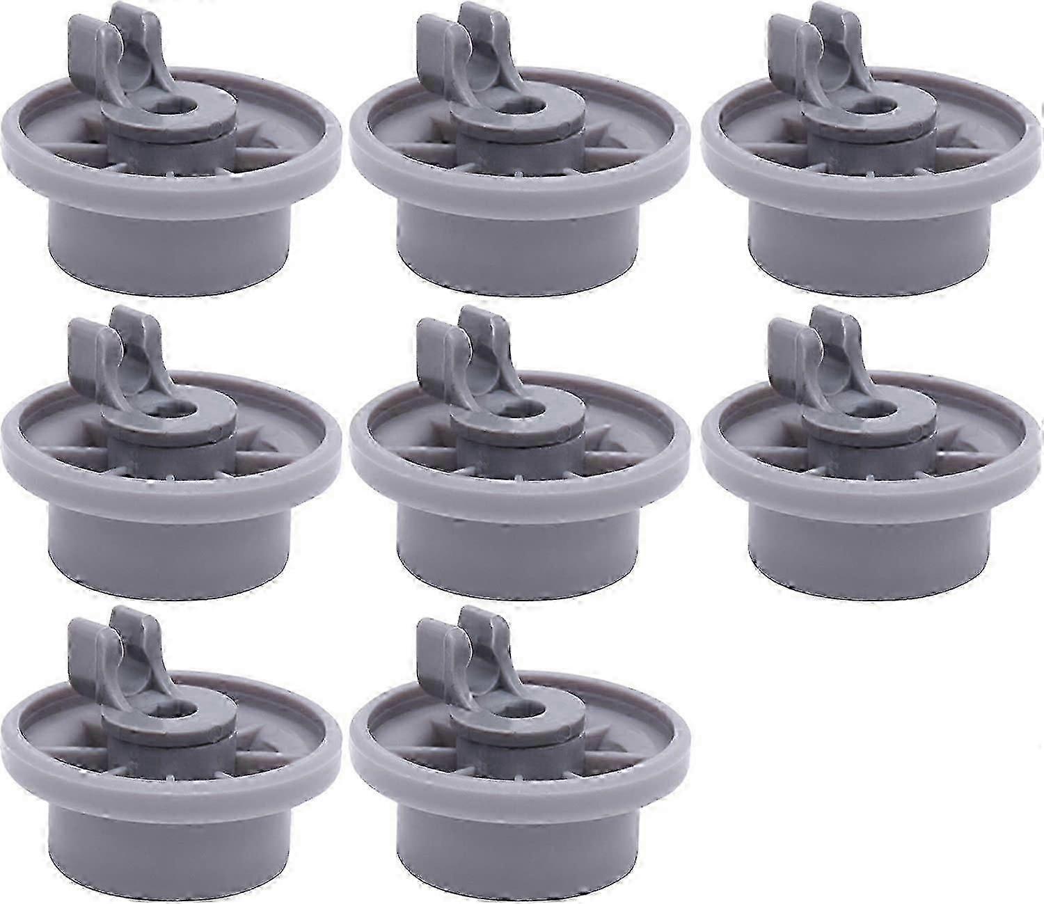 8 Universal Lower Basket Wheels for Siemens Bosch Dishwasher - Replacement Rollers