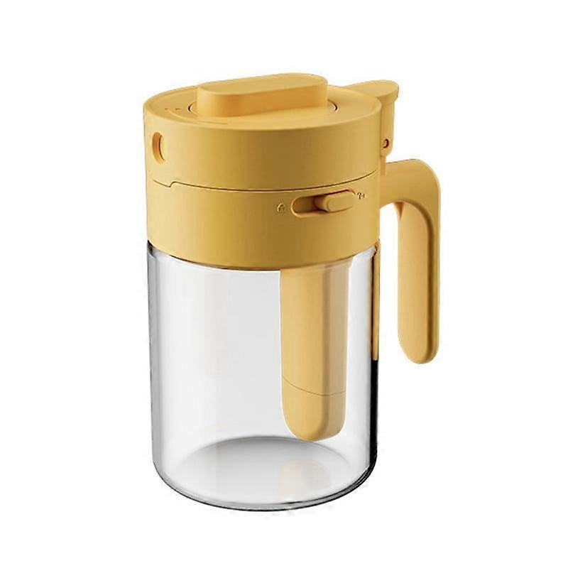 Qtmnekly Seasonings and Spices Organizer,2-In-1 Spice Holder, Detachable Spice Jar with Spoon Yellow