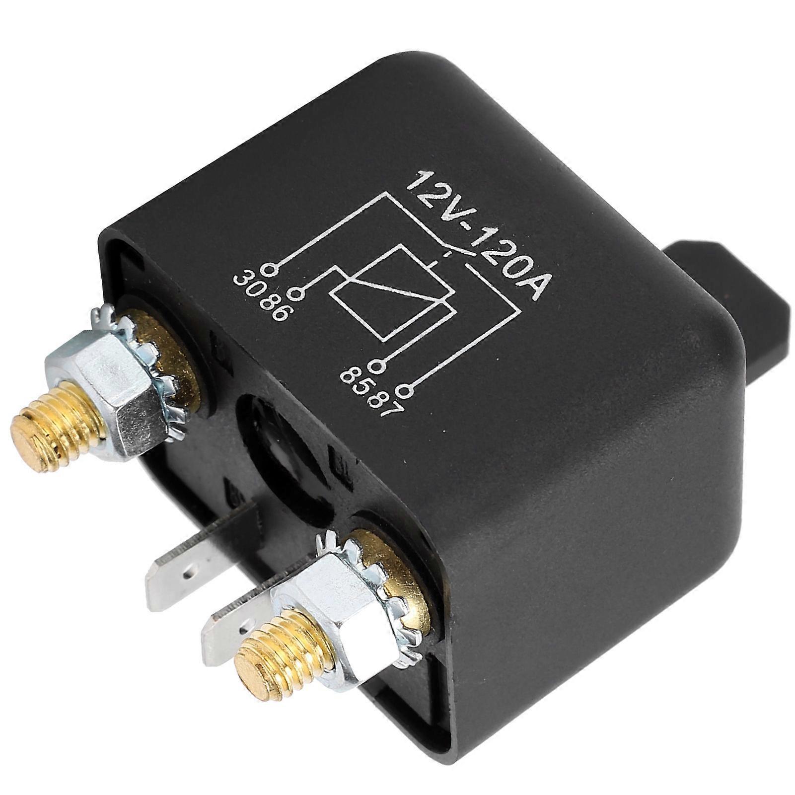 Start Relay 4‑Pin Normally Open Lightweight Replacement Part for Car 12VDC 120A