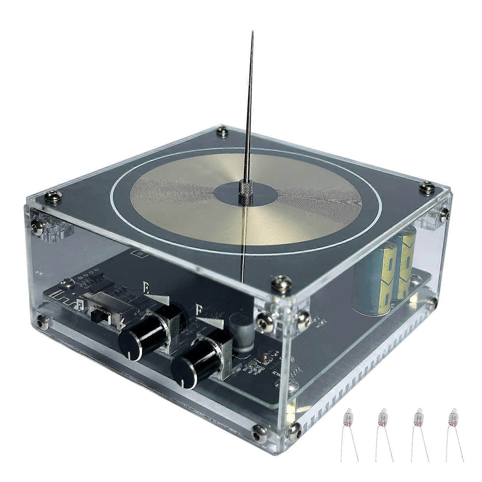 Artificial lightning device for desktop with wireless audio playback