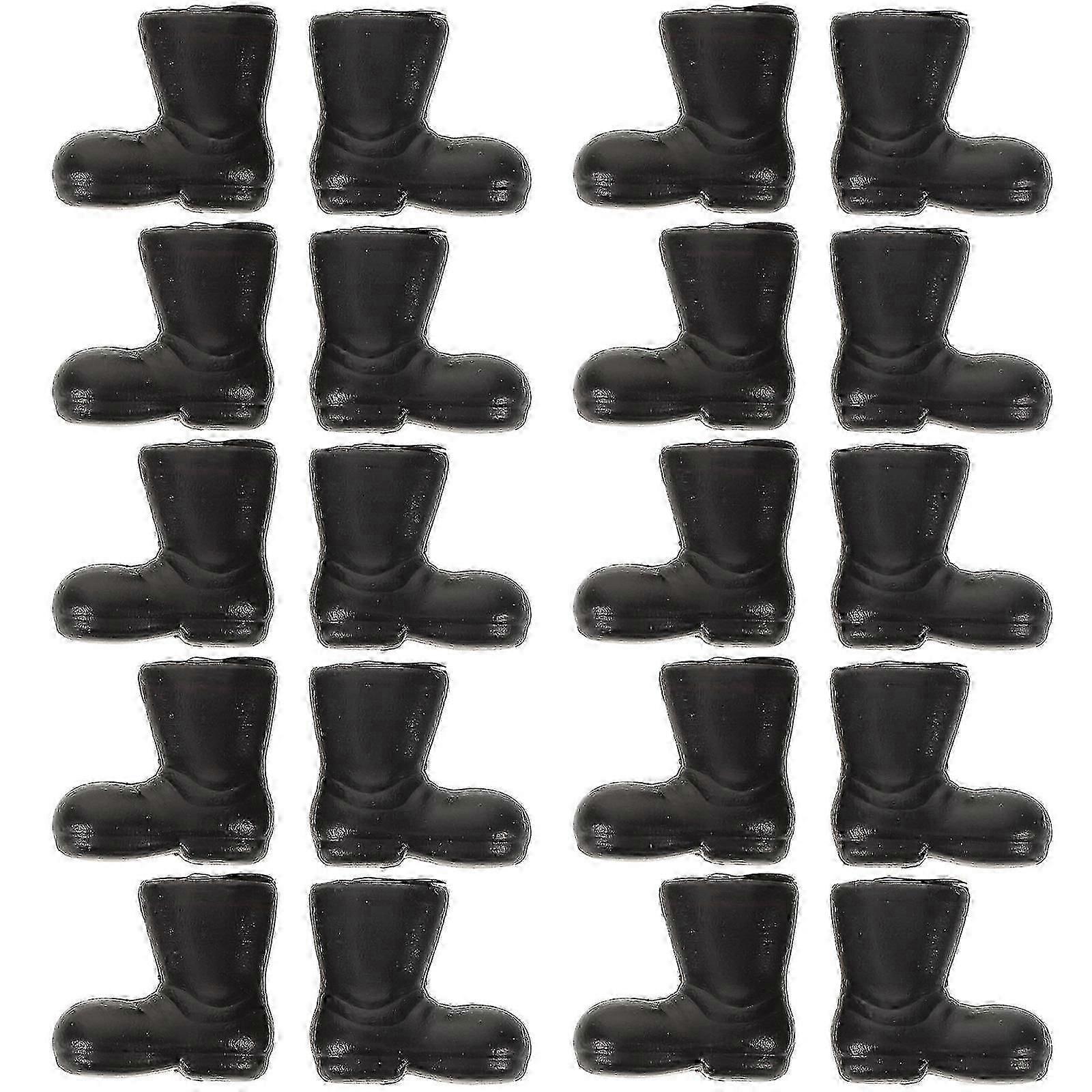 小さなクラフトシューズミニチュアサンタクロースブーツ人形の装飾2.10X1.90X1.00Cm 50パック