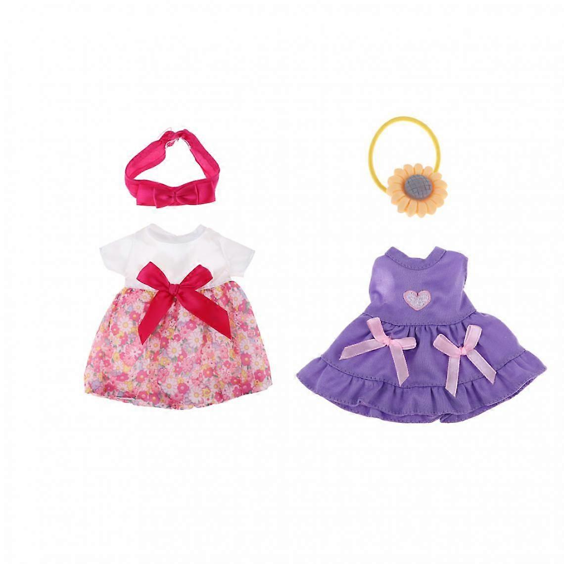 Decor Headband Dress 25cm Doll (2 Set)