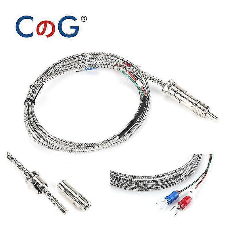01 1-10m Bayonet M12 K Type J Compression Spring shielded wire Thermocouple Temperature Sensor for Temperature Controller