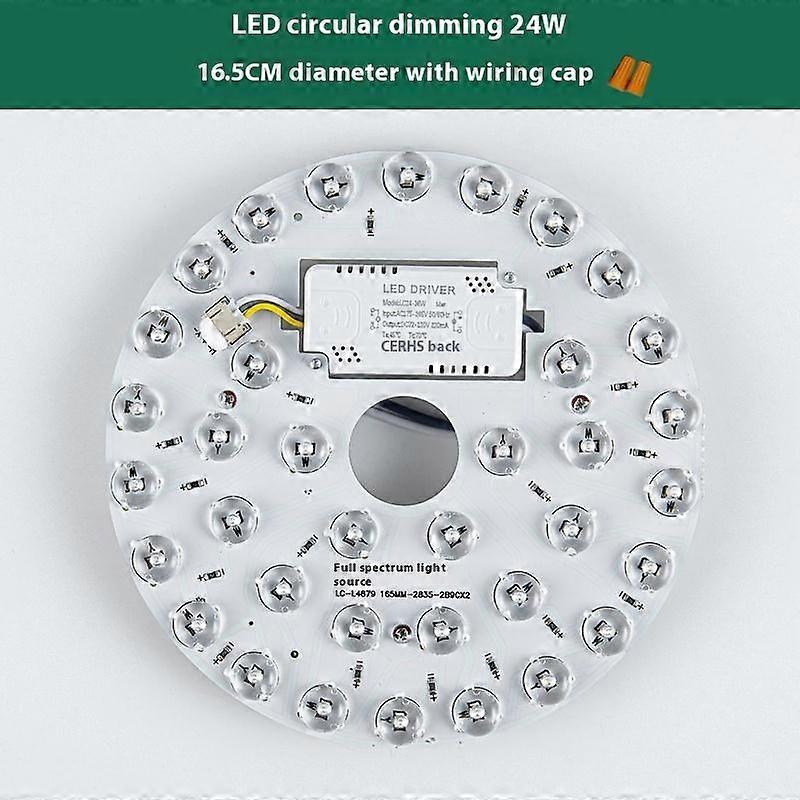 1 Set Energy-Saving Circular Replaceable Led Light Source With Magnet Lights 15/24W Panel Led Bulb Chip Light Board