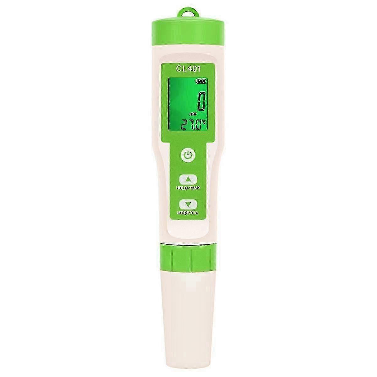 4-In-1 Water Quality Tester for Pools and Hydroponic Aquariums - ORP, Temperature, Chlorine, and H2 Measurement