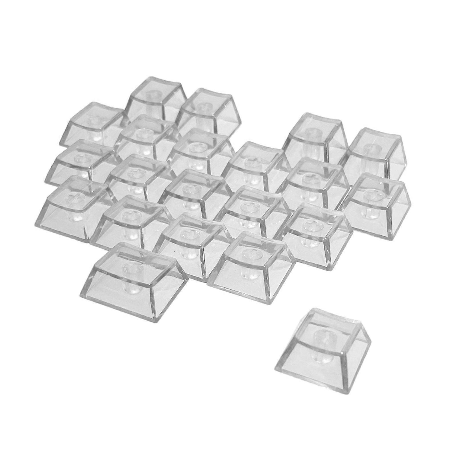 21 Heart Keycaps With OEM Profile Textured For Typing And Gaming  Transparent  