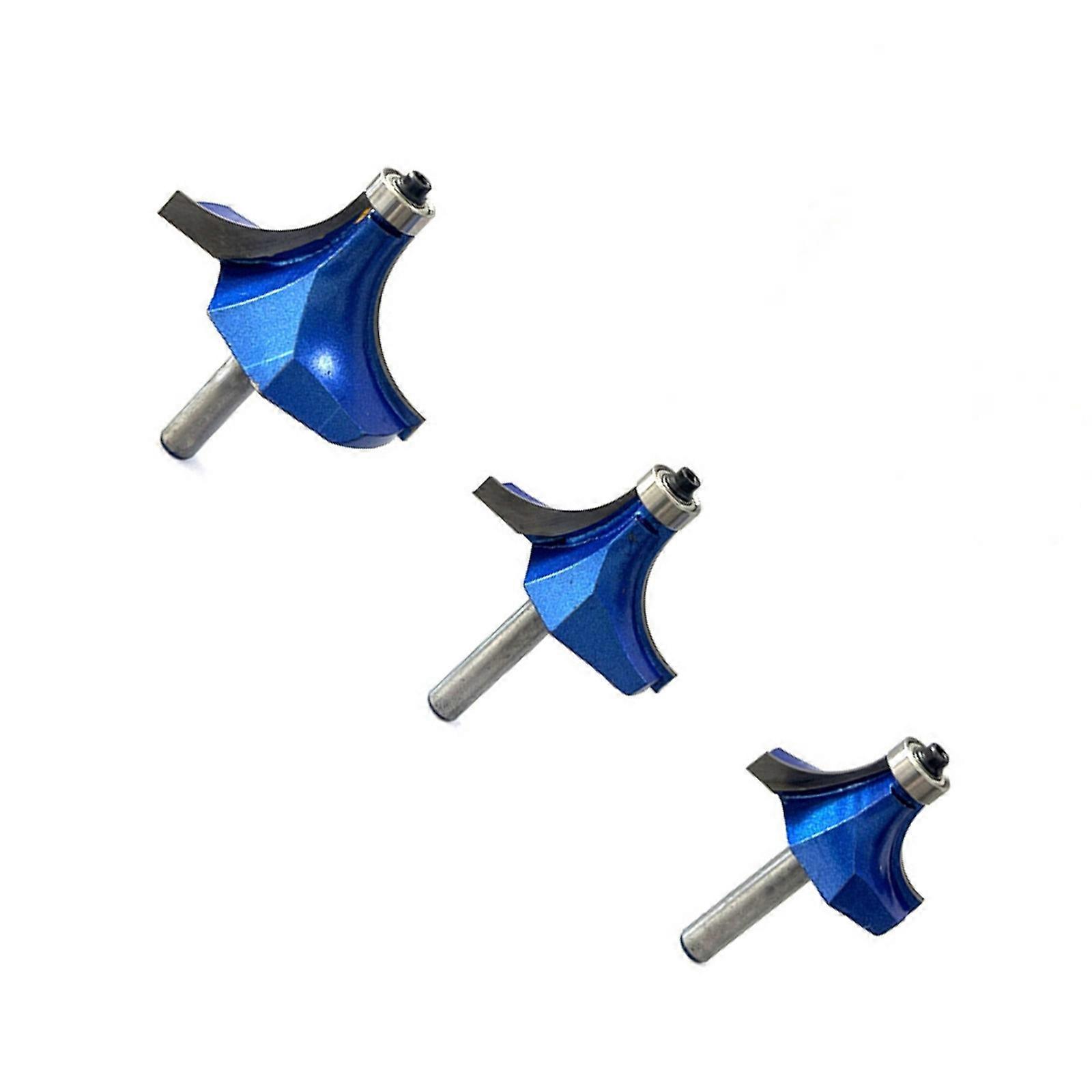 Roundover Router Bit Rounding Edges Router Bit Heat Resistant Alloy Construction For Professional Woodworking Multicolor