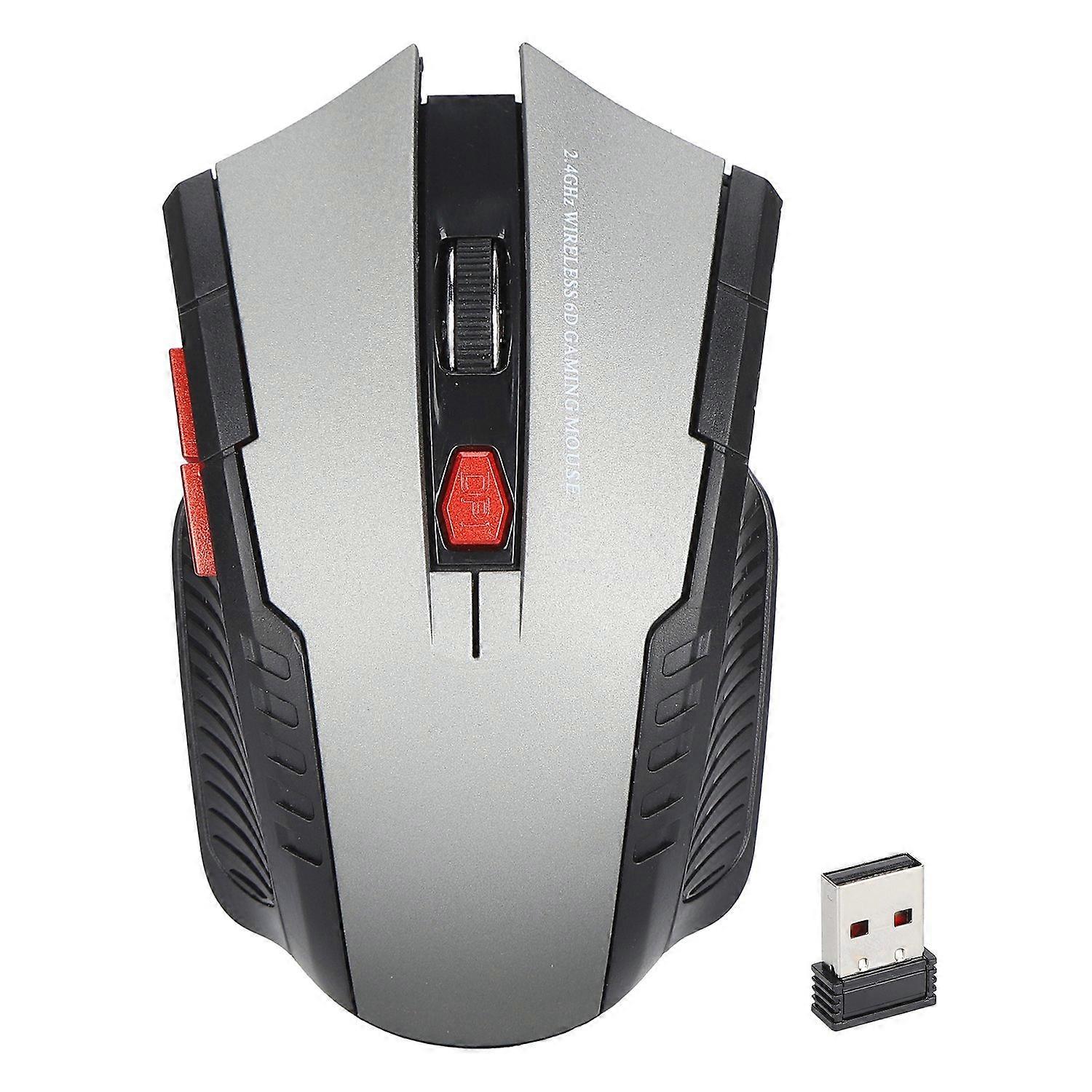 Game Mouse Smart Slim Mini Portable 2.4G Cordless Mouse with USB Receiver for Office Laptop Computer