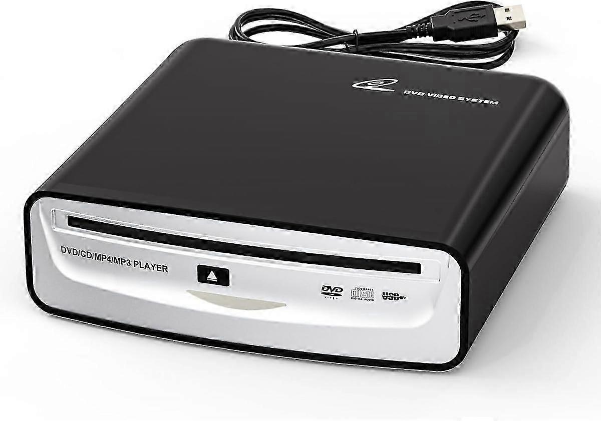 Externer Universal-CD-Player fürs Auto – tragbarer CD-Player, Anschluss an den USB-Anschluss im Auto, Laptop, Fernseher, C