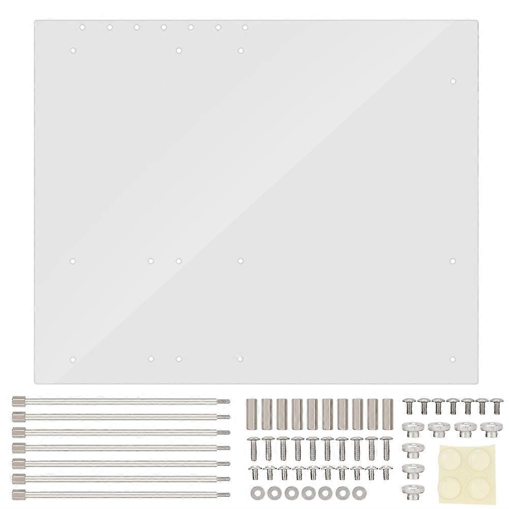 Open Frame Transparent Acrylic Overlock Computer Case DIY Base Stand For ATX Mothboard
