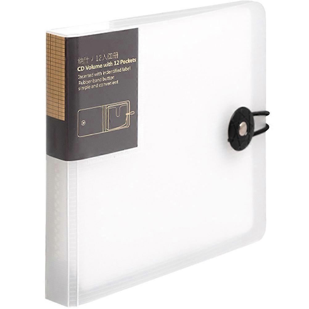 CD Case Binder 12-Capacity CD Storage Book CD Storage Container CD Organizer