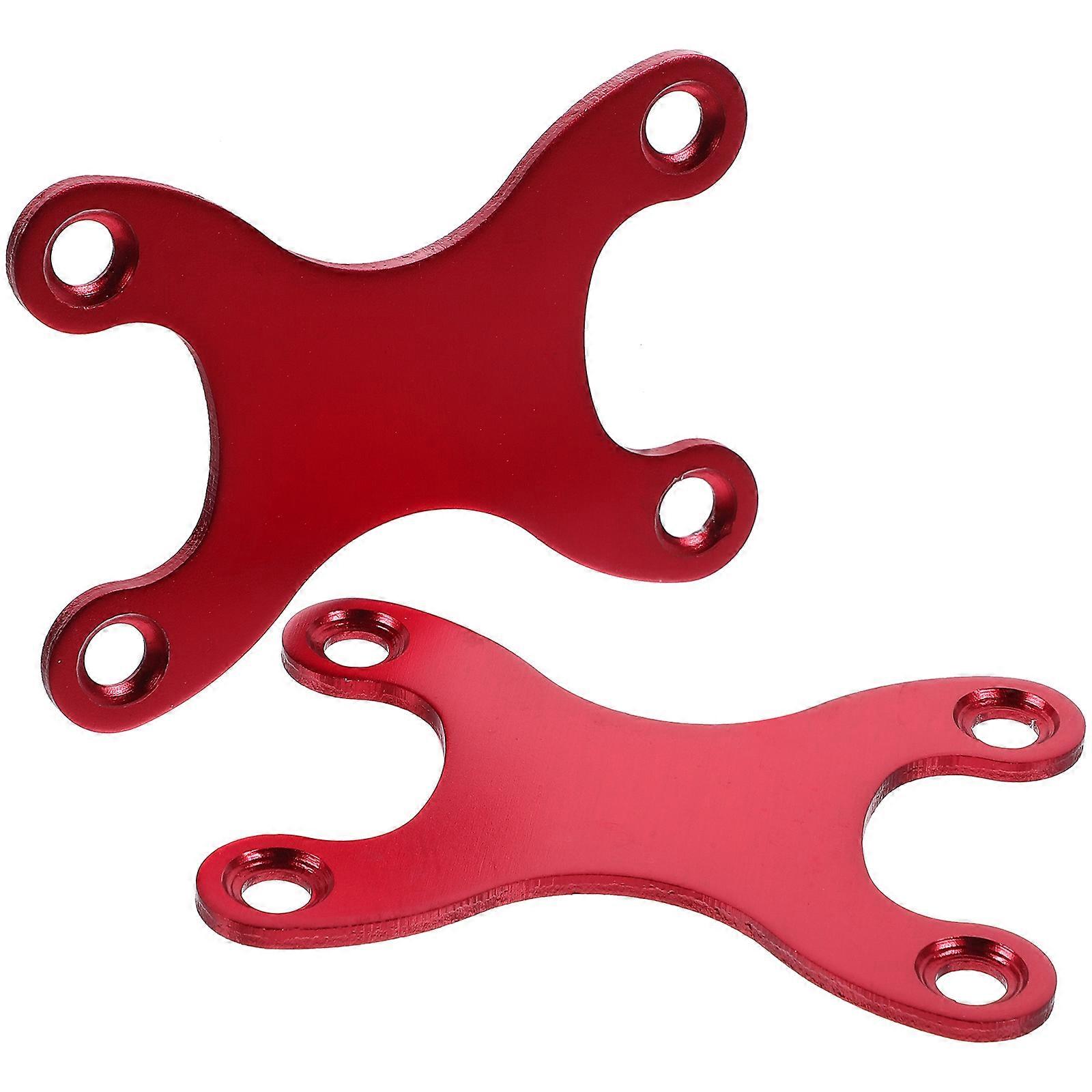 Aluminum Skateboard Bridge Support Gasket for Fixing 8 Pieces Red Set