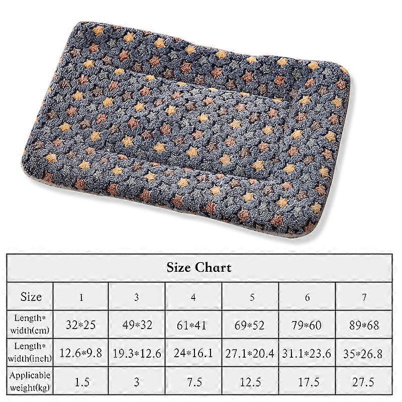 Pet Mat Paw Print Cat Dog Puppy Fleece Mattres Cushion Bed Blanket Warm Soft S/L