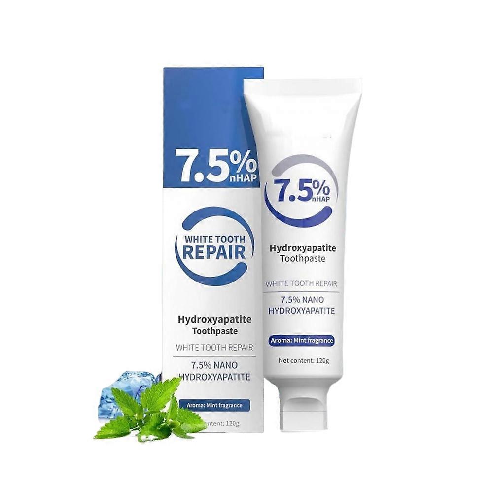 7.5% Hydroxyapatite Toothpaste for Enamel Protection and Tooth Strengthening