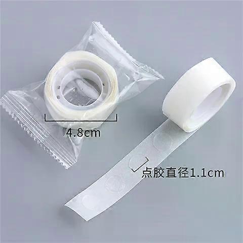 100pcs/Roll Transparent Dots Glue Removable Double Sided Tape Adhesive for Paste Scrapbook Journal Photo Memo Pad Household