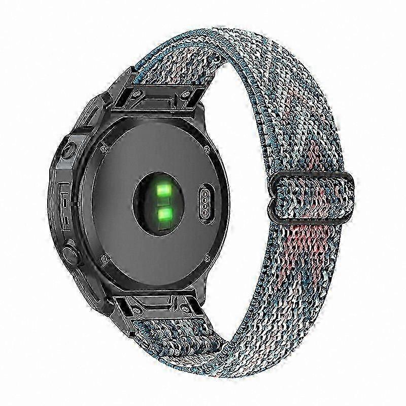 Adjustable Nylon Watch Strap for GPS Smartwatches, Compatible with Fenix 5/6/7 and Epix Models