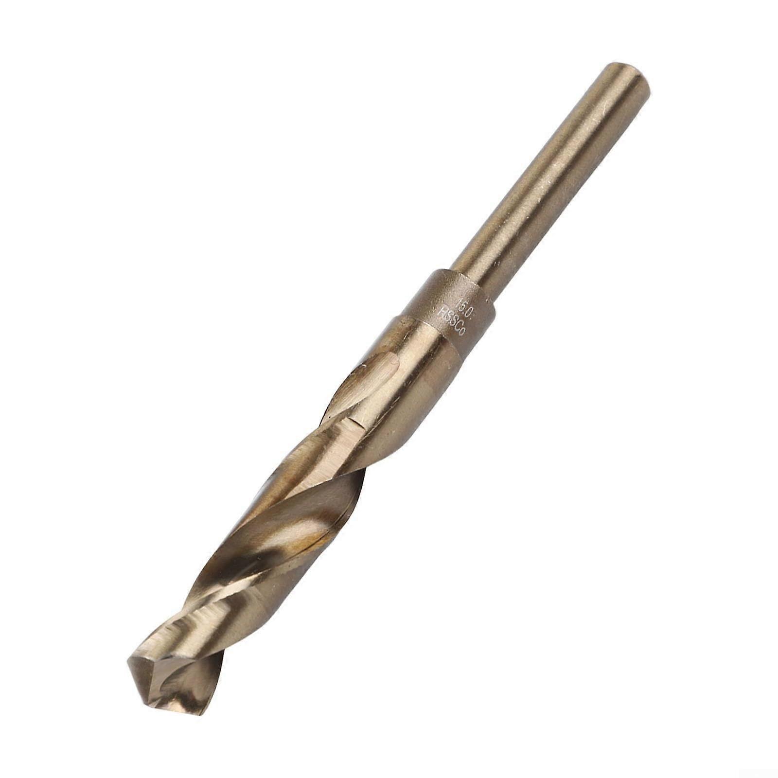 HSS M2 Cobalt Coated Reduced Shank Drill Bit 1315mm for Blacksmith Metal Work Gold