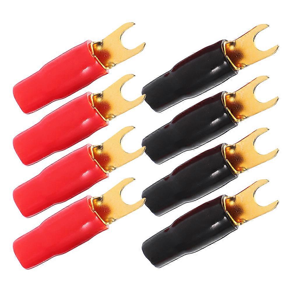 Audio Modification Spade Connector for Connecting 4Pairs Heavy Duty Terminals