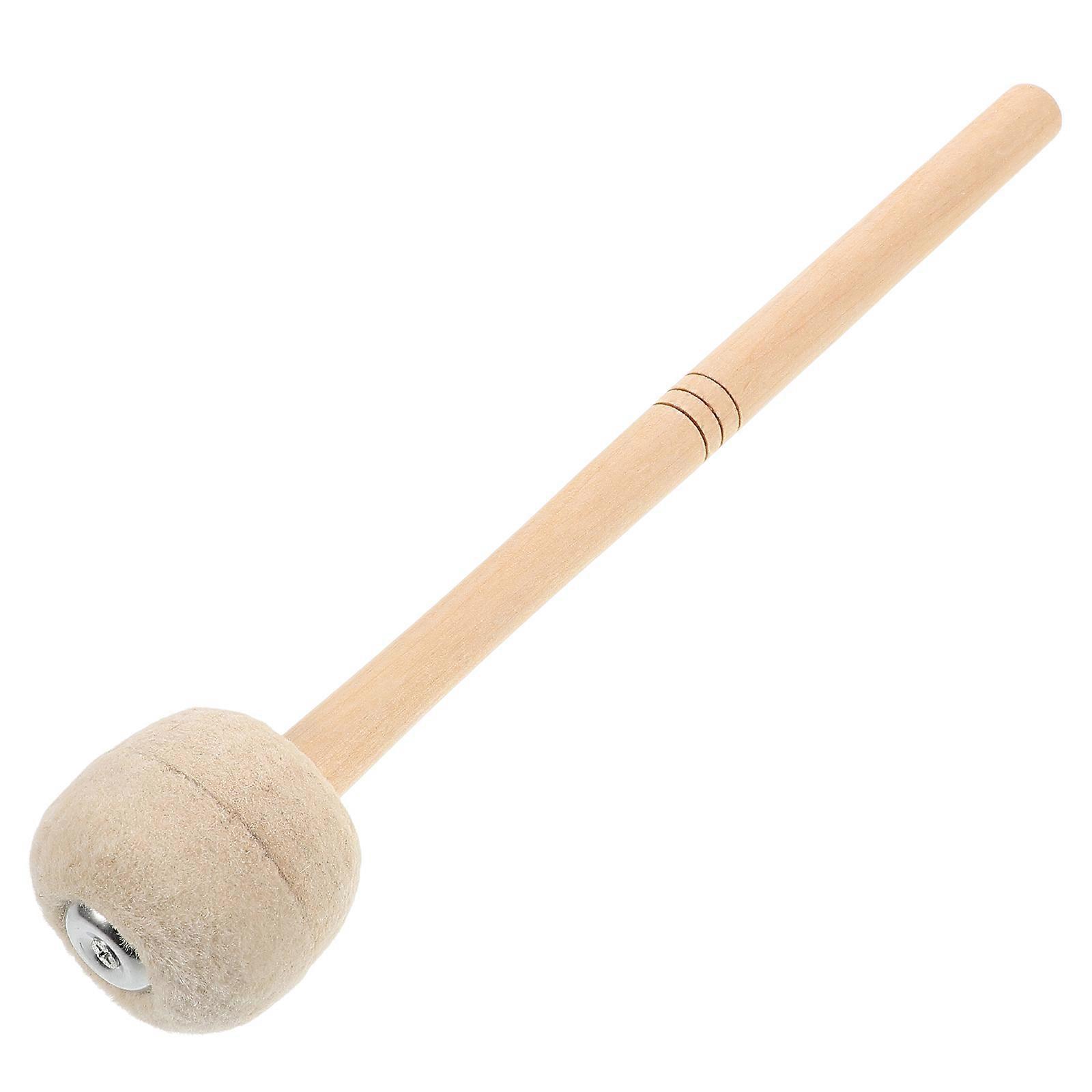 Drum Mallet with Felt Head Maple Handle for Bass Drum Percussion Tool