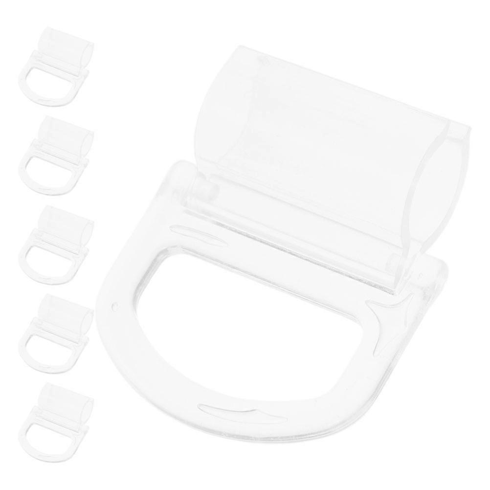 6pcs Window Roller Shade Clips Plastic Curtain Handle for Indoor Windows Easy to Use and Install