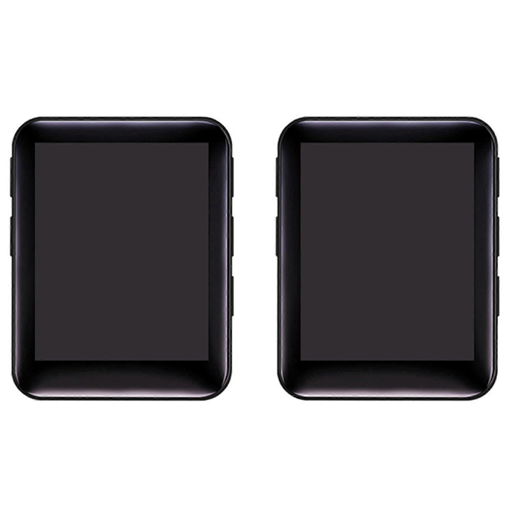 2pcs 1.8 Inch MP3 Player Button Music Player 4GB Portable Mp3 Player with Speakers High Fidelity Lossless Sound Quality