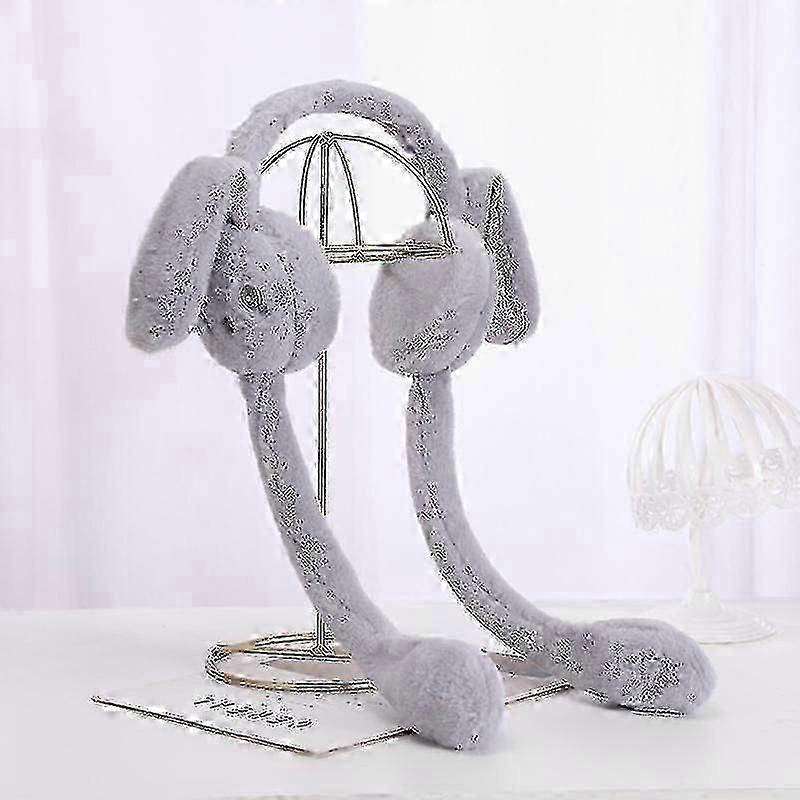 Plush Earmuffs Rabbit Ears Movable Ears Winter Warm Ear Protection