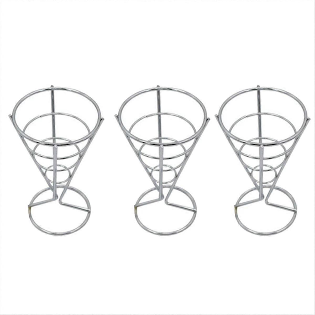 panier à collations pour poulet et frites argenté