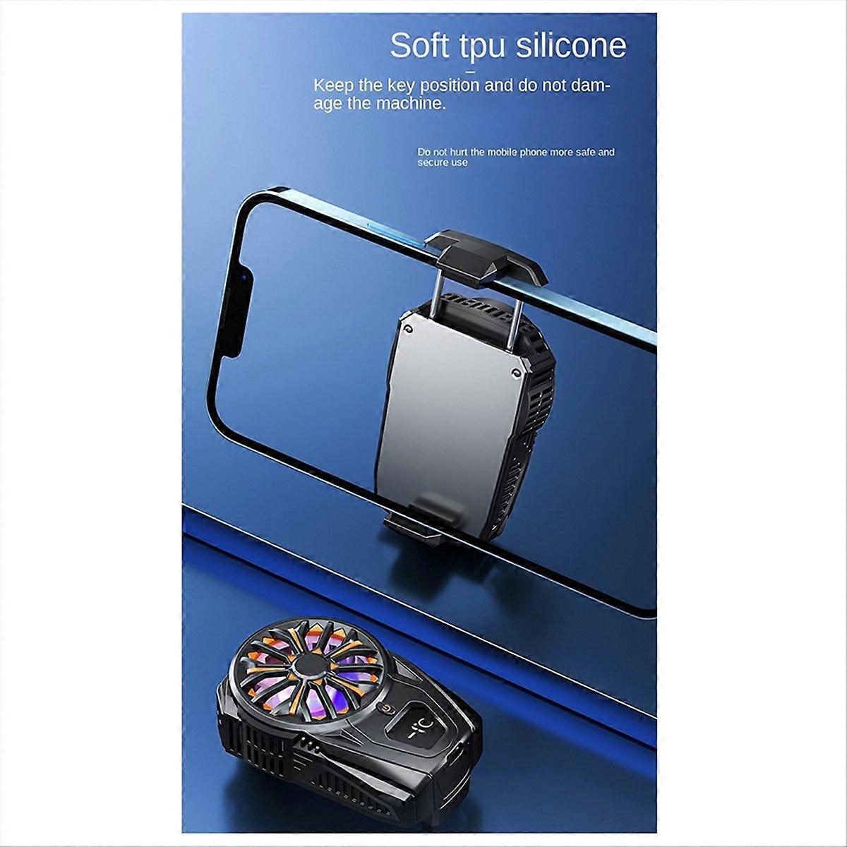 Phone Cooler Rechargeable Semiconductor Mobile Phone Radiator,White