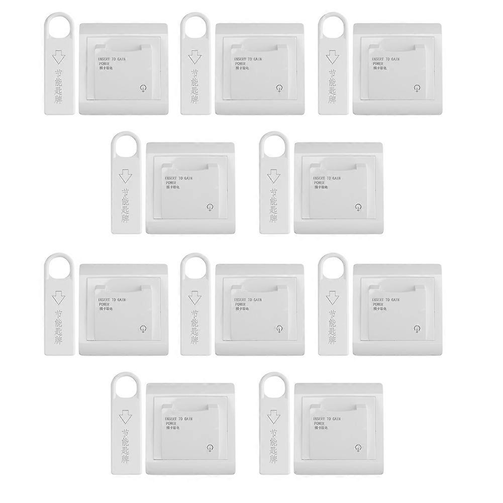 10set High Grade   el Magnetic Card Switch Energy Saving Switch Insert Key for Power