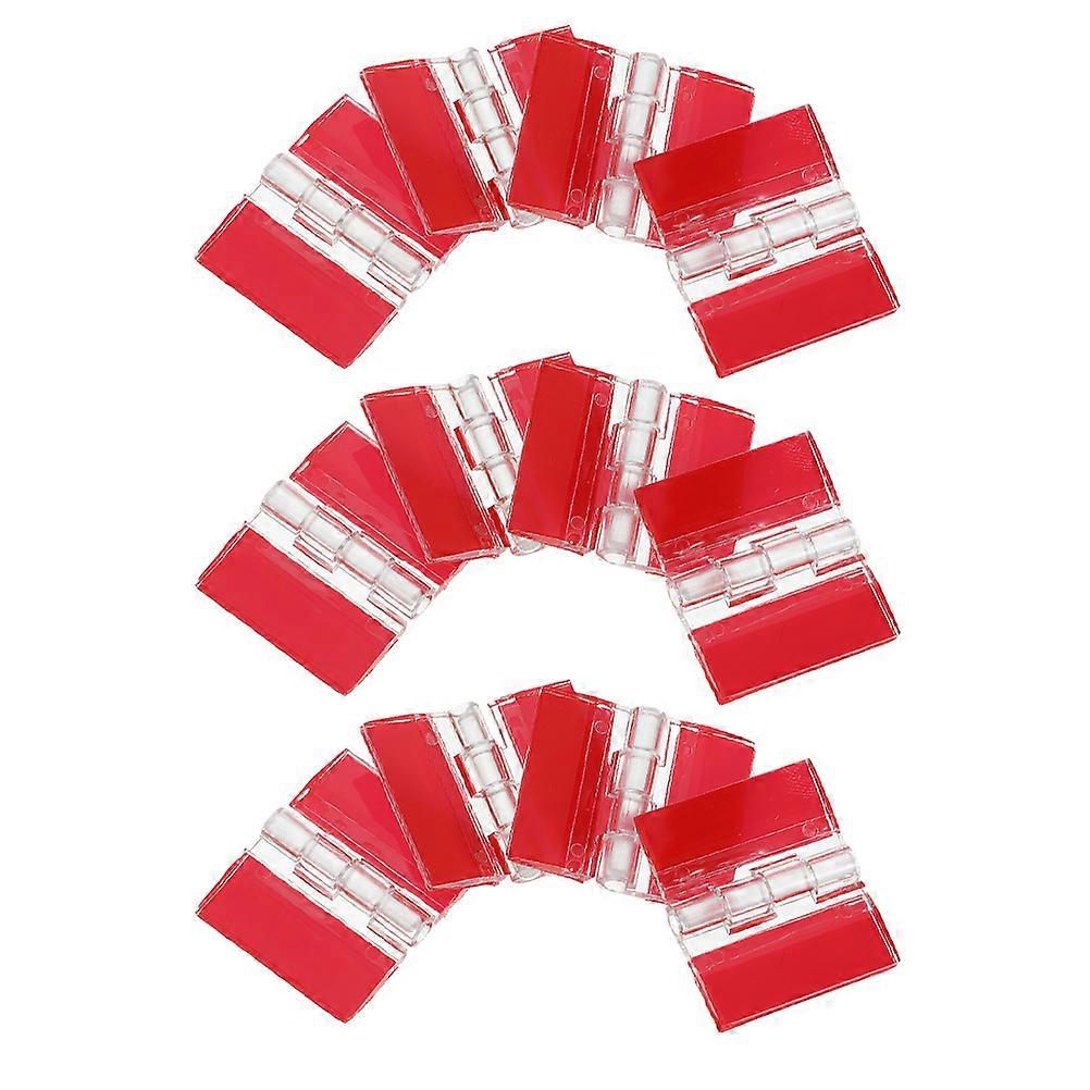 Transparent Acrylic Folding Hinge for Crafts 12Pcs Clear Self Adhesive Hinges