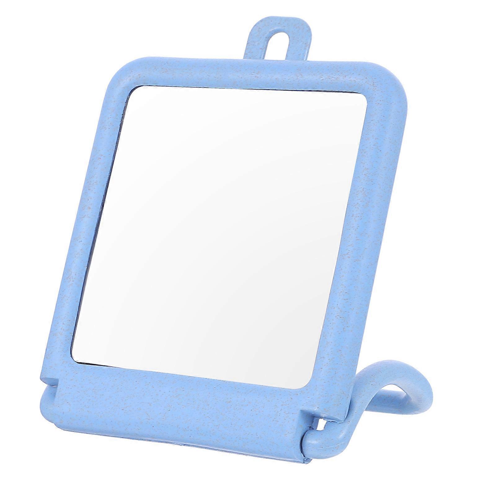 Blue Makeup Mirror 3Pcs Set for Vanity Table and Bathroom Desktop