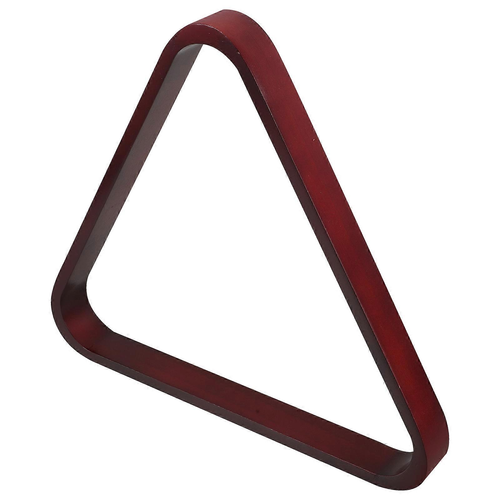 Billiard Ball Triangle Rack in Solid Wood for Pool Game Setup