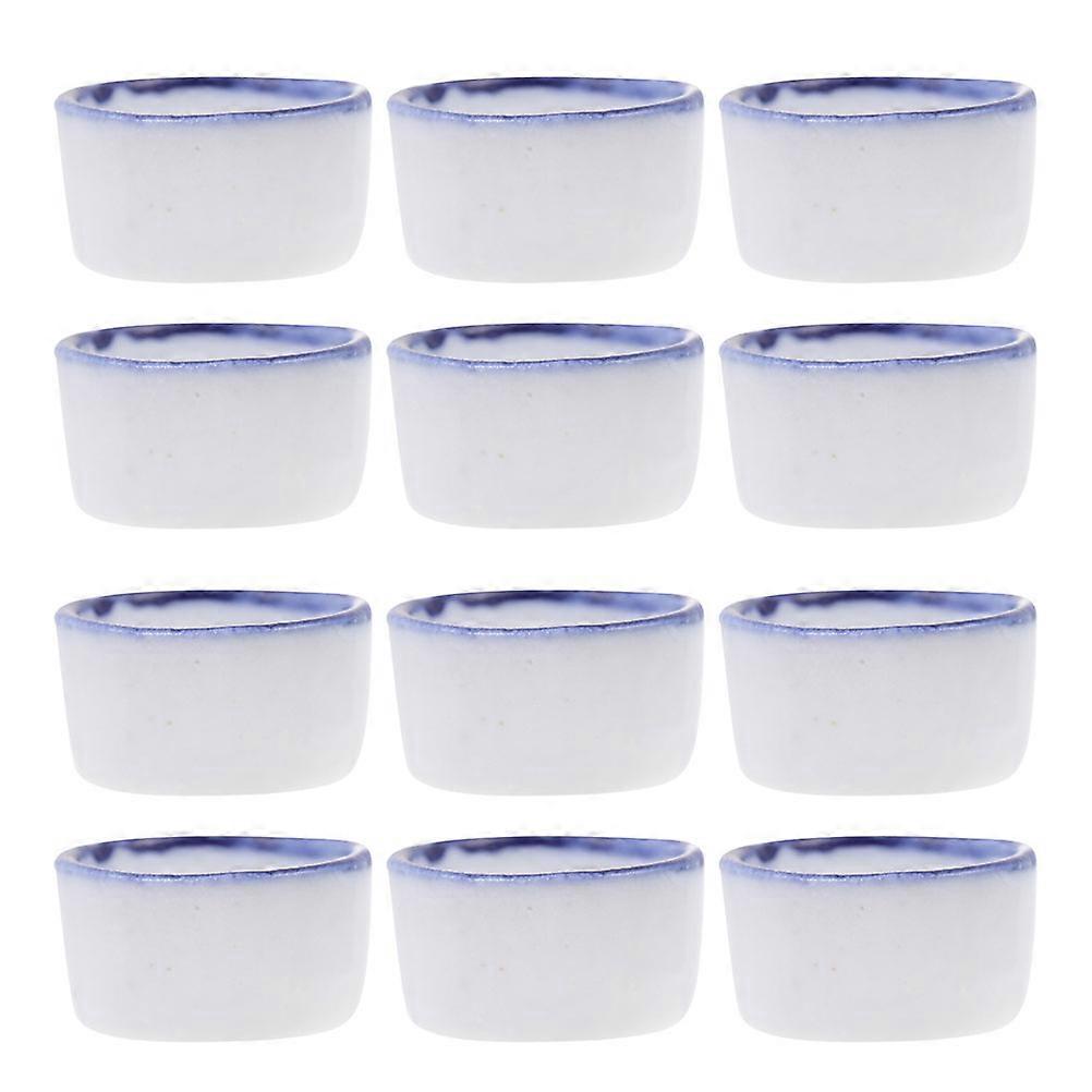 Ceramic Basin for Spider Scorpion Water Feeding Pet Container 12Pcs